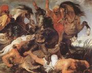 Peter Paul Rubens Hippopotamus and Crocodile Hunt (mk080 Spain oil painting artist